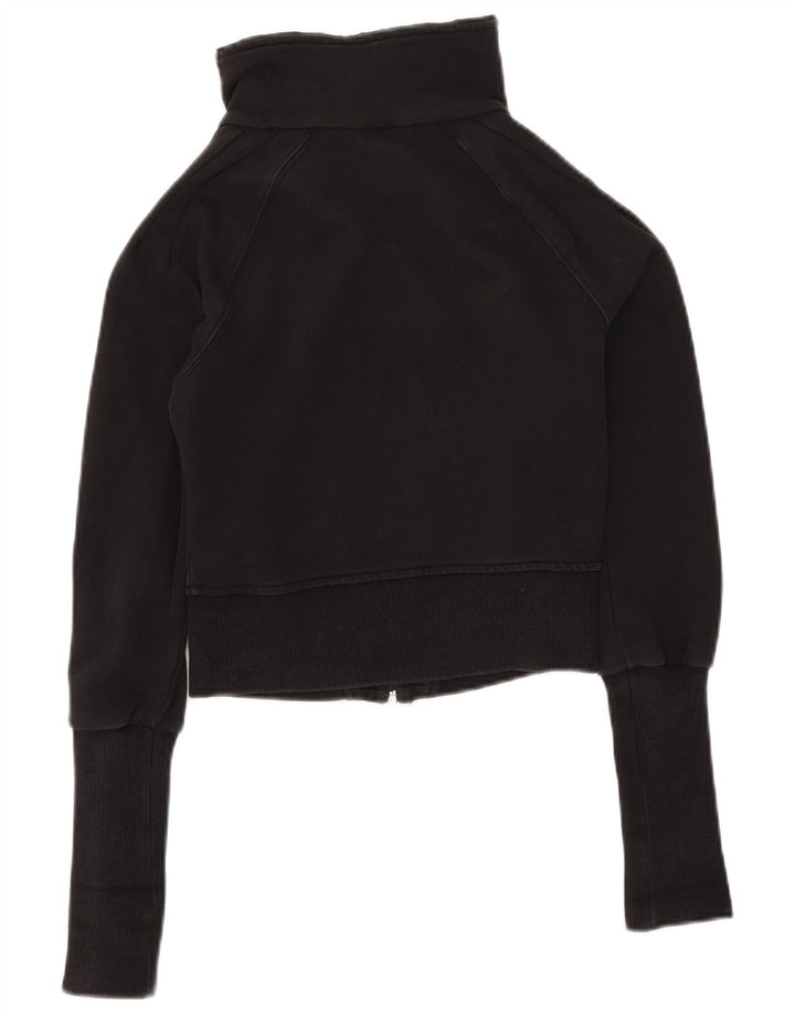 Puma Womens Crop træningsdragt topjakke UK 8 Small Black Bomuld