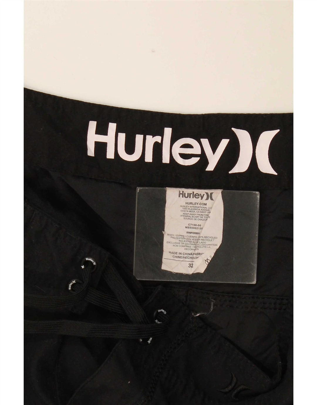 Hurley Badeshorts til mænd mellem sort polyester