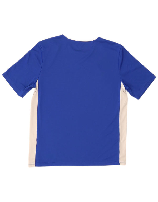 Adidas Boys Aeroready T-Shirt Top 13-14 år Blå Colourblock Polyester
