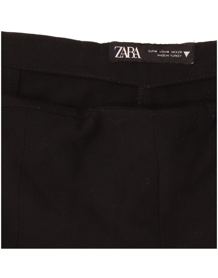 Zara Dame Mini Plisseret Nederdel Medium W28 Sort