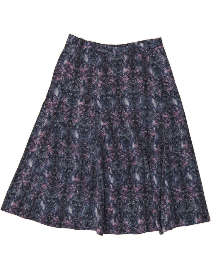 EASTEX Womens A-Line Skirt UK 14 Large W32  Blue Spotted Polyester Vintage Eastex and Second-Hand Eastex from Messina Hembry 