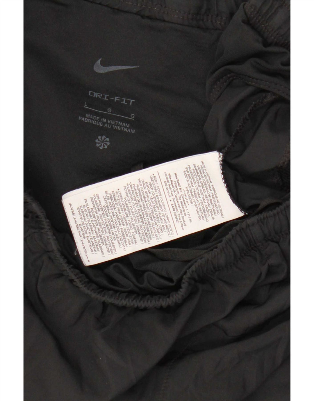 Nike Herre Dri Fit sportsshorts, store sorte polyester