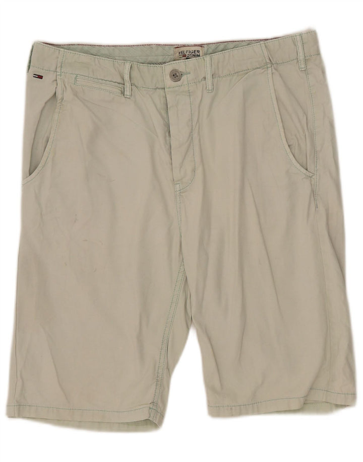 Tommy Hilfiger Herre Chino Shorts W33 Medium Green Bomuld