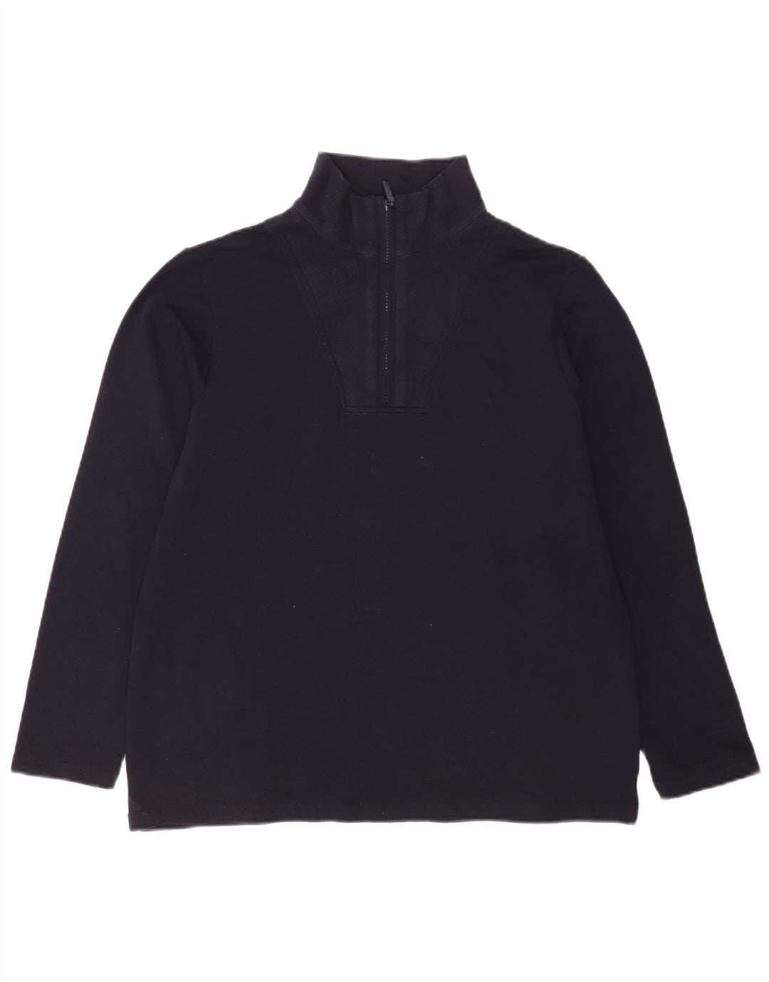 Marks & Spencer Sweatshirt med lynlås til kvinder UK 14 Medium Navy Blue