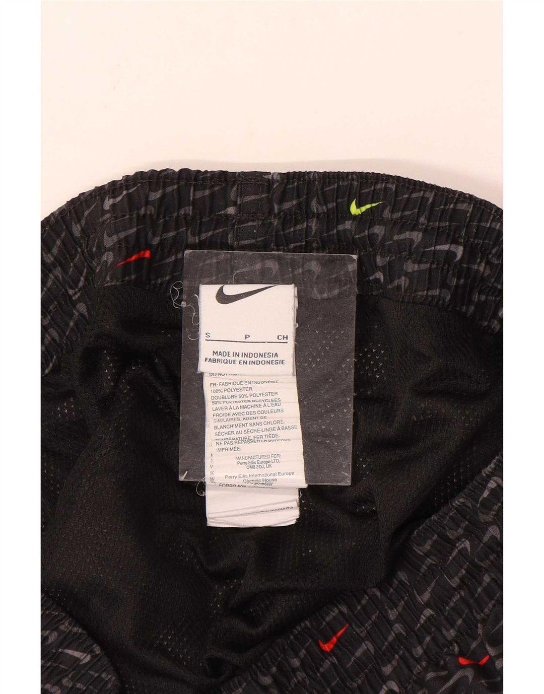 Nike Herre grafiske sportsshorts Små sorte polyester