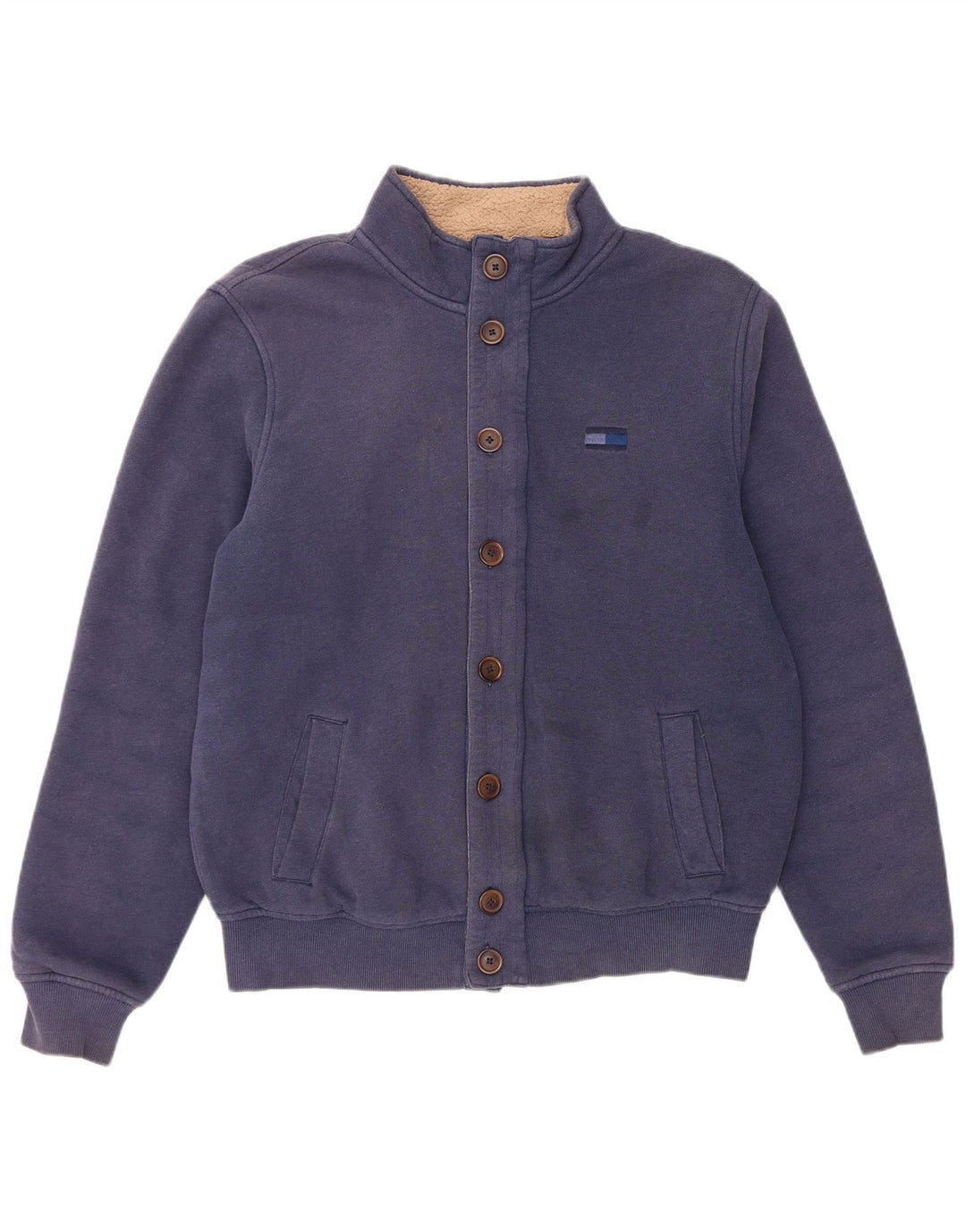 Tommy Hilfiger Herre Sherpa Træningsdragt Top Jakke Stor Blå Bomuld