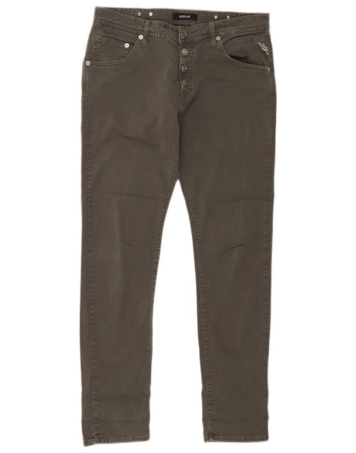 Replay Dame Slim Jeans W32 L29 Grå