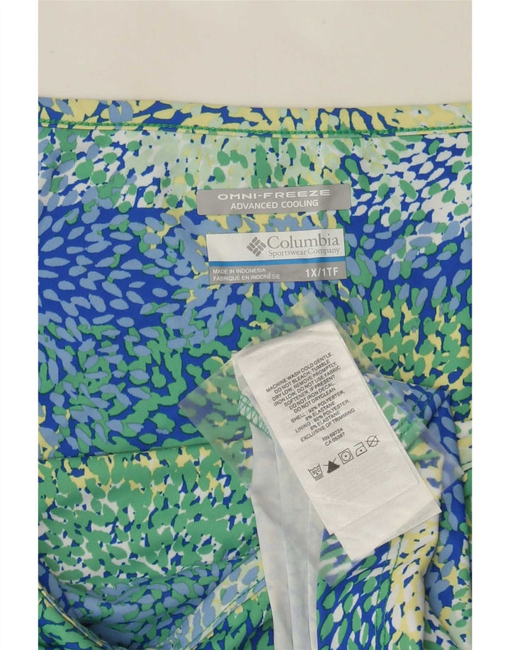 Columbia kvinders abstrakt mønster solkjole UK 18 XL flerfarvet polyester