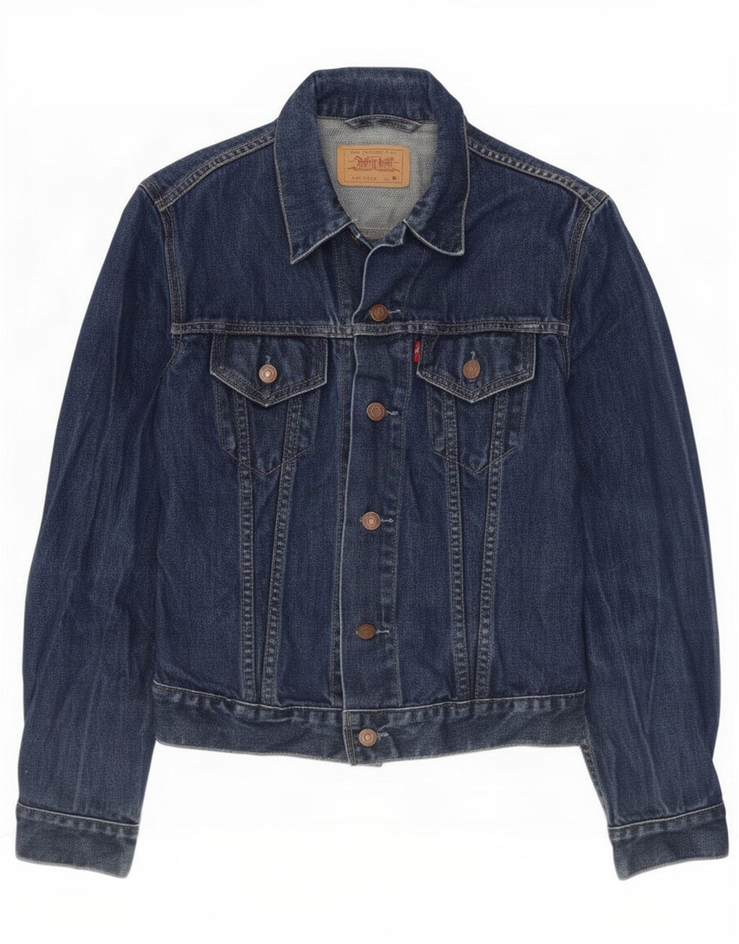 Levi's Dame denimjakke UK 12 Medium Navyblå Bomuld