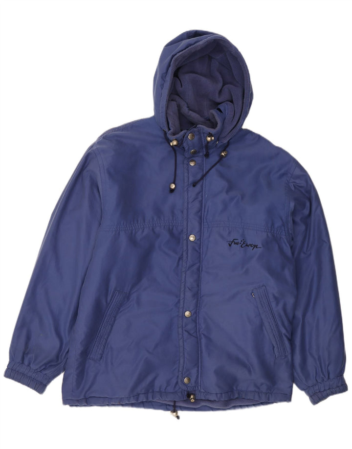 Polartec Herre Oversized Windbreaker Jacket UK 38 Medium Blue Polyester