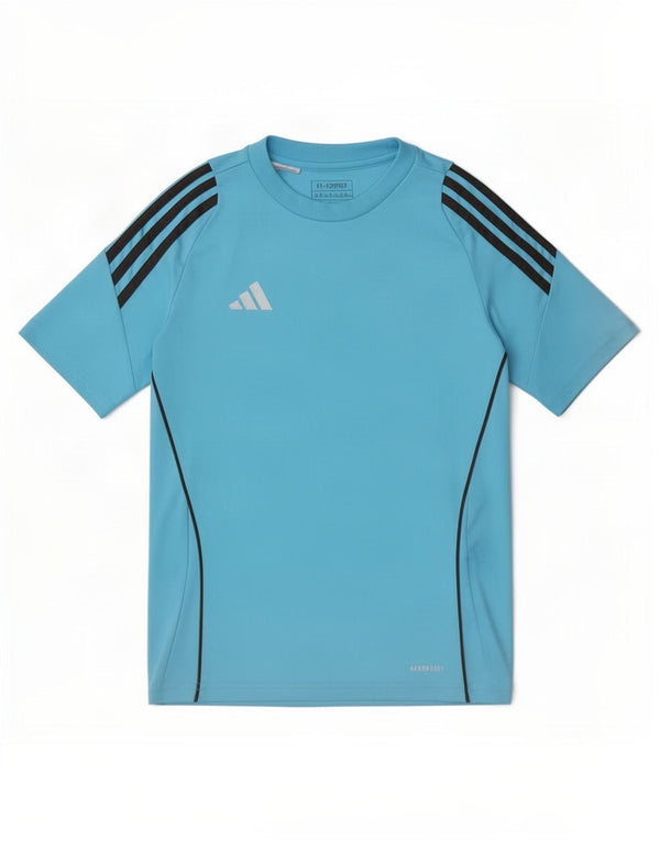 Adidas Boys Aeroready T-Shirt Top 11-12 År Blå
