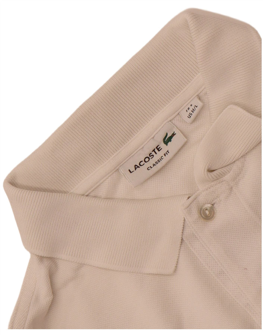 Lacoste Mens Classic Fit Polo Shirt Størrelse 5 Large White