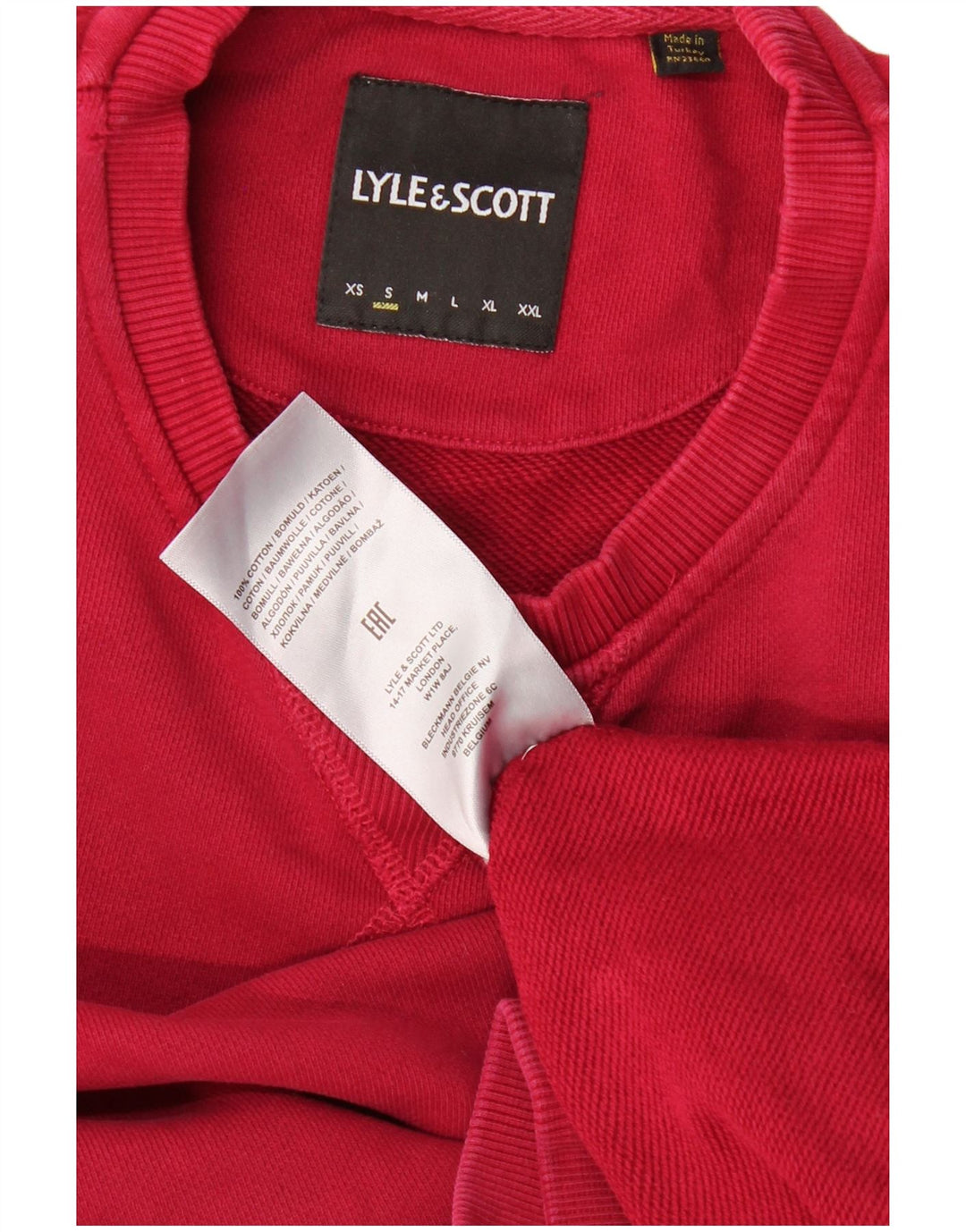 LYLE & SCOTT Sweatshirt til mænd Lille rød bomuld