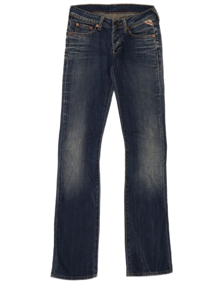 Replay Dame Slim Bootcut Jeans W25 L32 Blå Bomuld