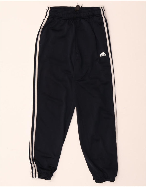 Adidas Drenge Træningsdragt Bukser Joggers 11-12 År Marineblå Polyester