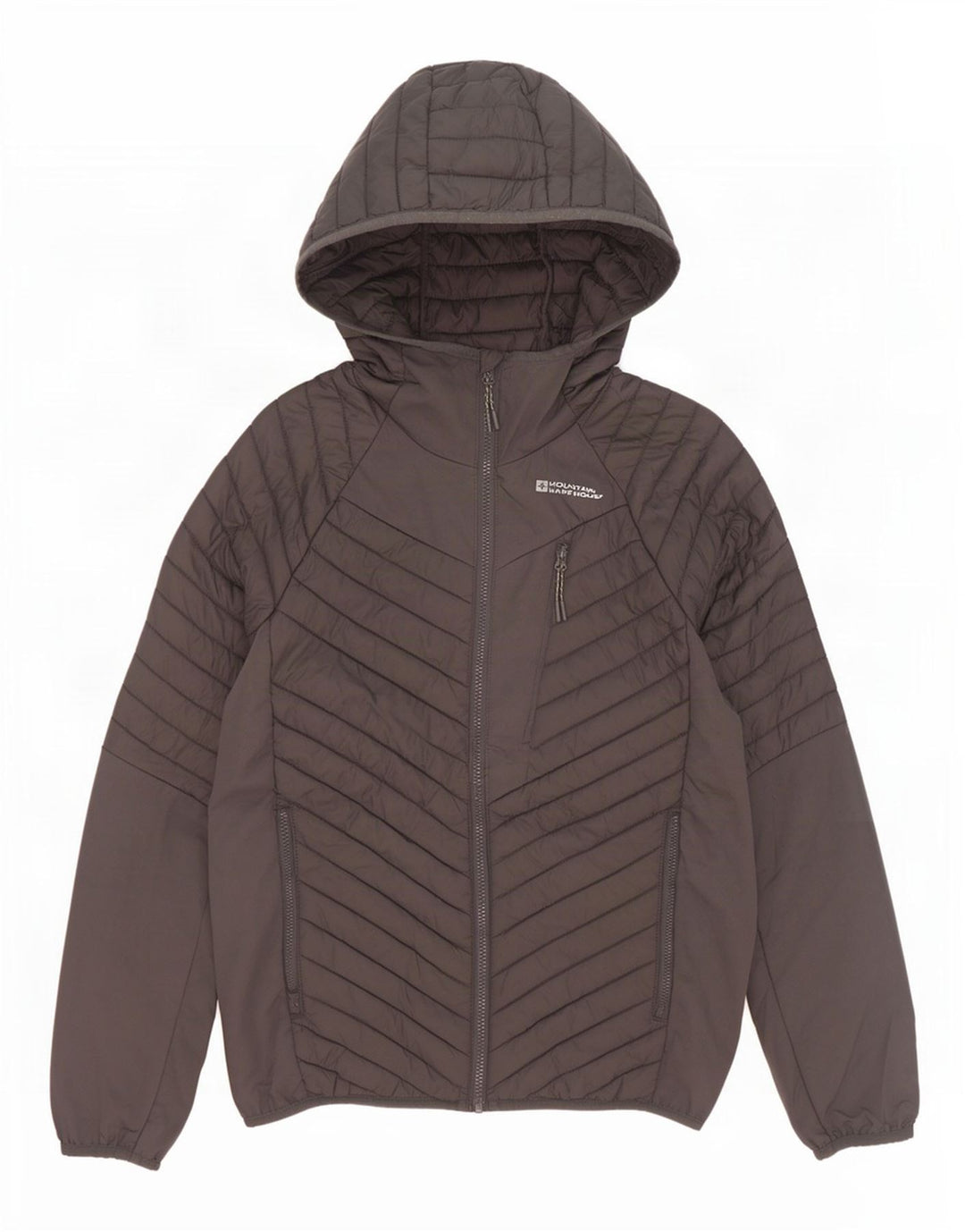 Mountain Warehouse Herre hættepolstret jakke UK 34 XS Grå Polyester