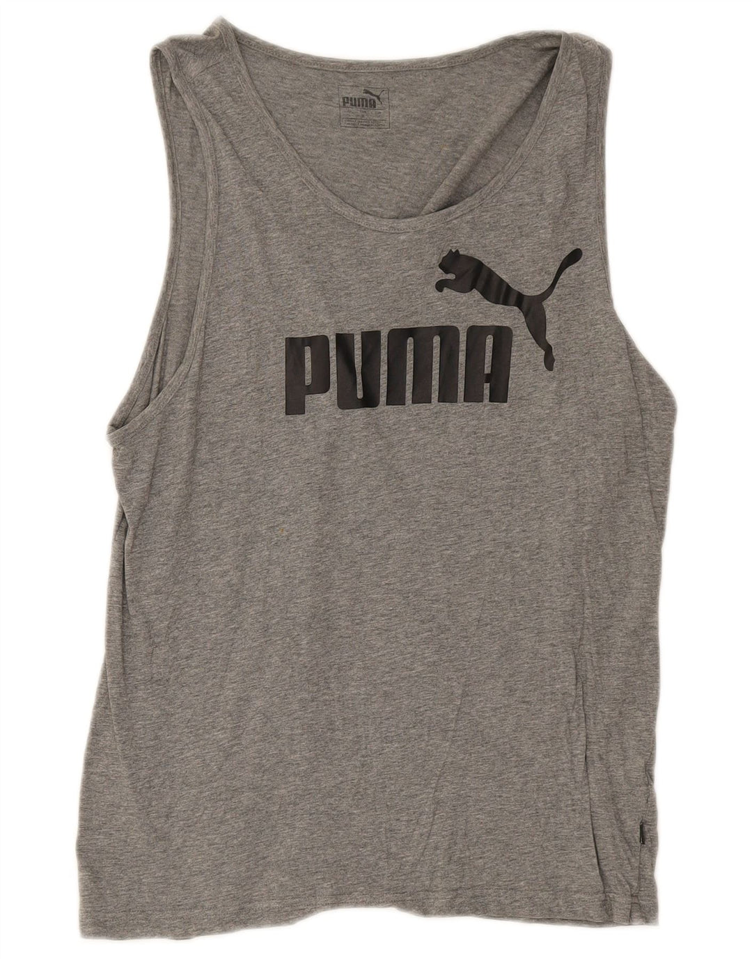 Puma Herre Grafisk Vest Top Medium Grå Flecked