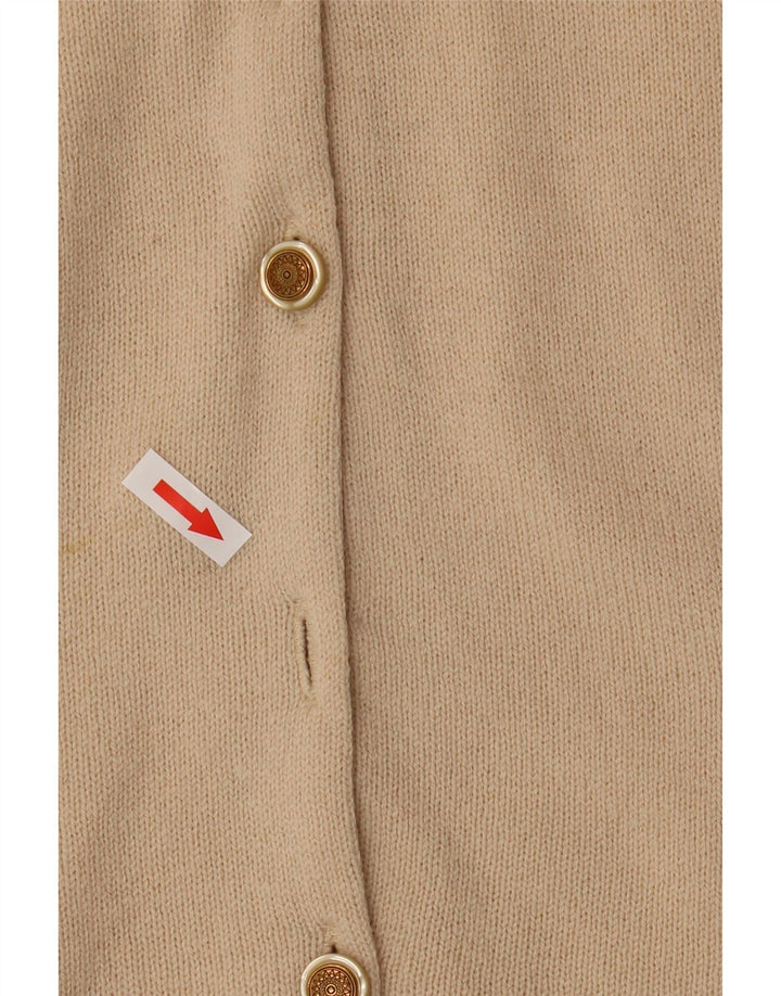 Marks & Spencer Dame Cardigan Sweater UK 20 2XL Beige Lammeuld