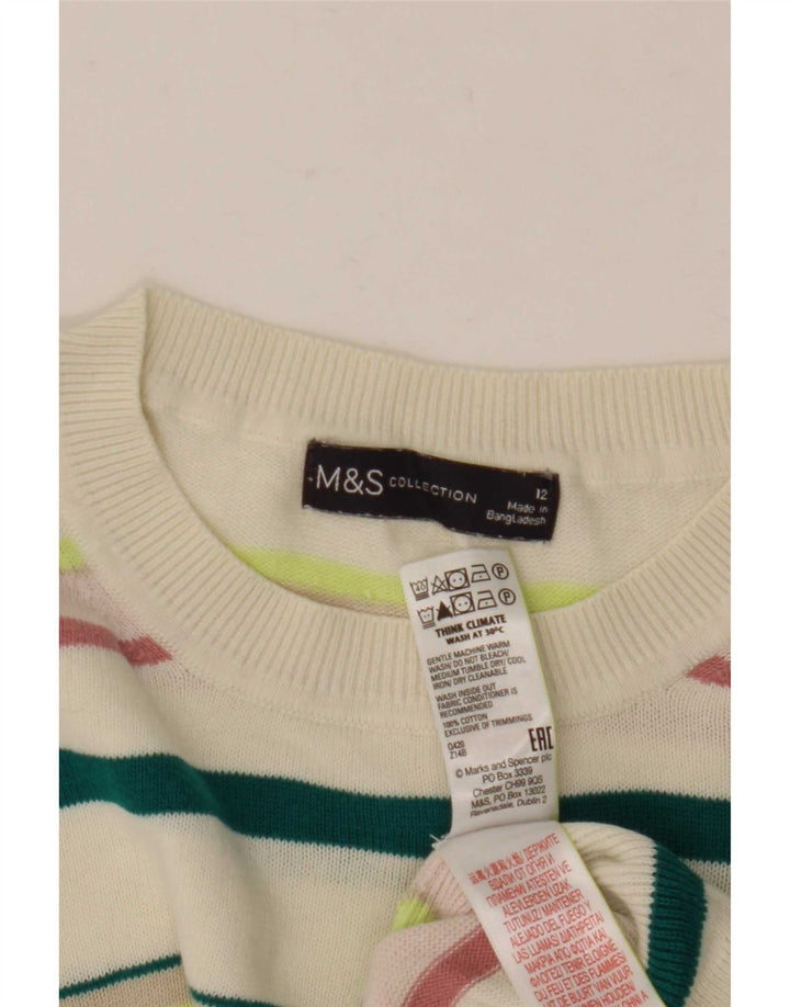 Marks & Spencer Dame sweater med rund hals DK 12 Medium Flerfarvet
