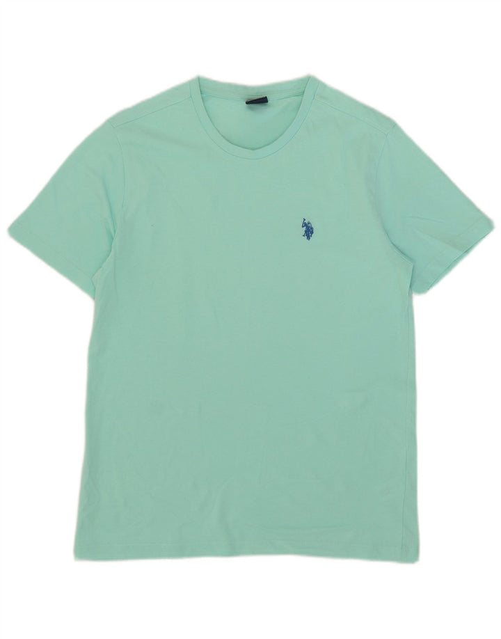 U.S. Polo Assn. Herre T-shirt Top Lille Blå Bomuld