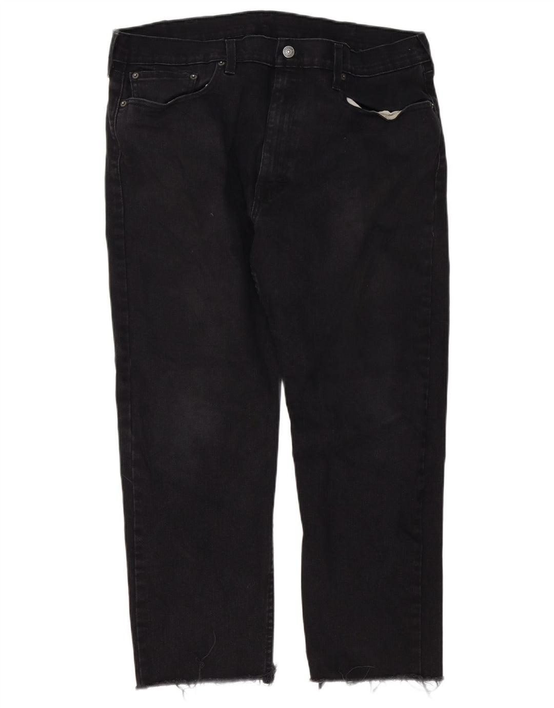 Levi's Herre 502 tilspidsede jeans W38 L26 sort bomuld