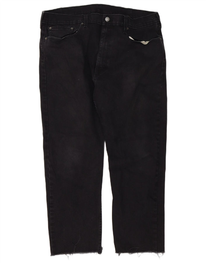 Levi's Herre 502 tilspidsede jeans W38 L26 sort bomuld
