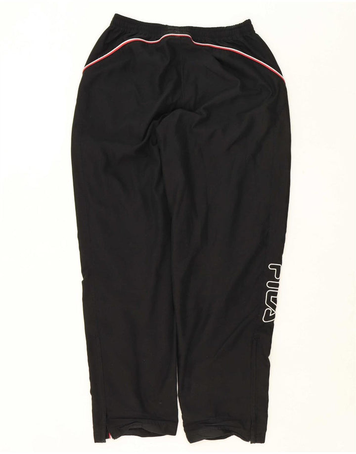 FILA Mens Graphic Tracksuit Trousers Medium  Black