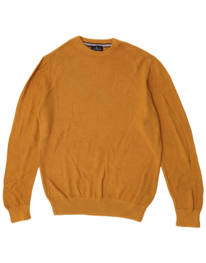 Marks & Spencer Herre Regular Fit Crew Neck sweater Medium Gul