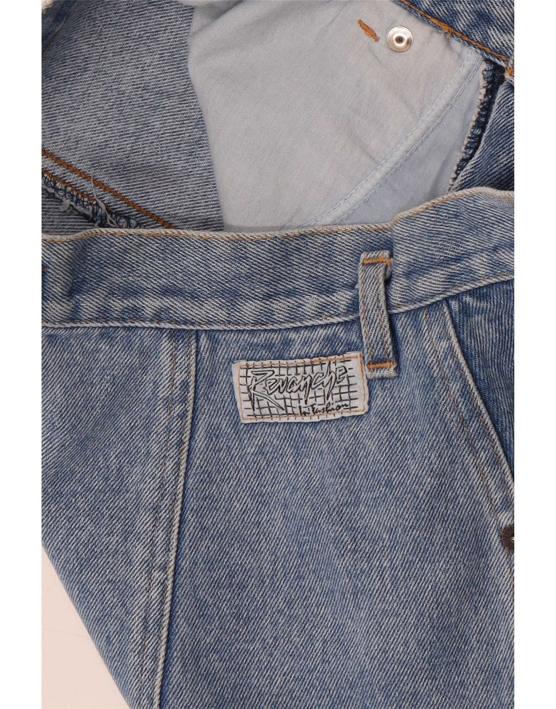 Revanche Dame Denim Nederdel W26 Lille Blå