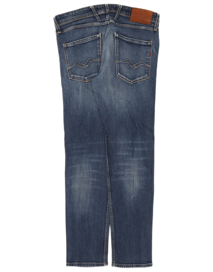 Replay Dame Slim Jeans W33 L29 Blå