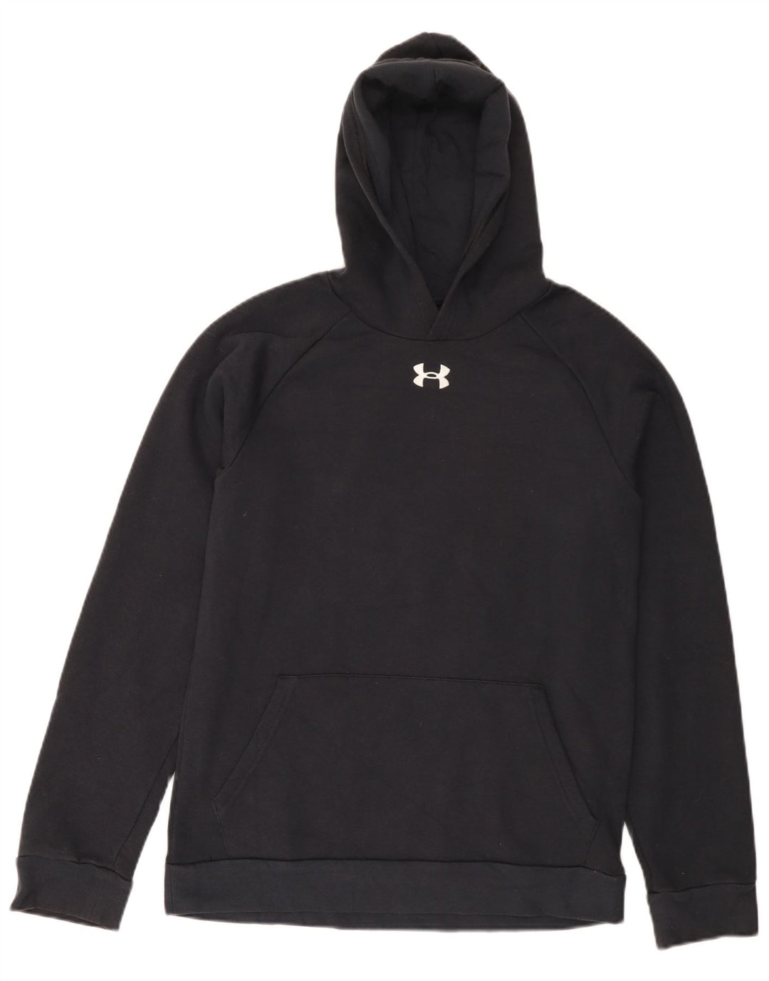 UNDER ARMOUR Drenge hættetrøje 13-14 år XL Sort bomuld