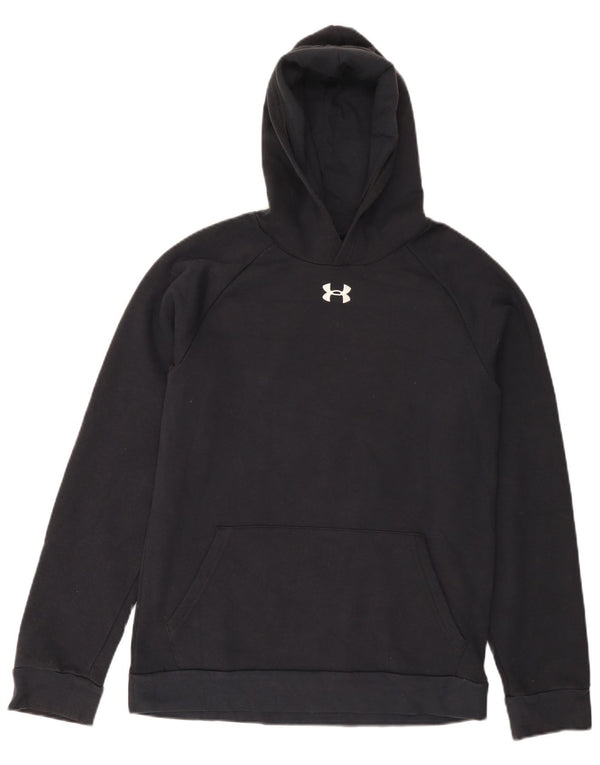 UNDER ARMOUR Drenge hættetrøje 13-14 år XL Sort bomuld