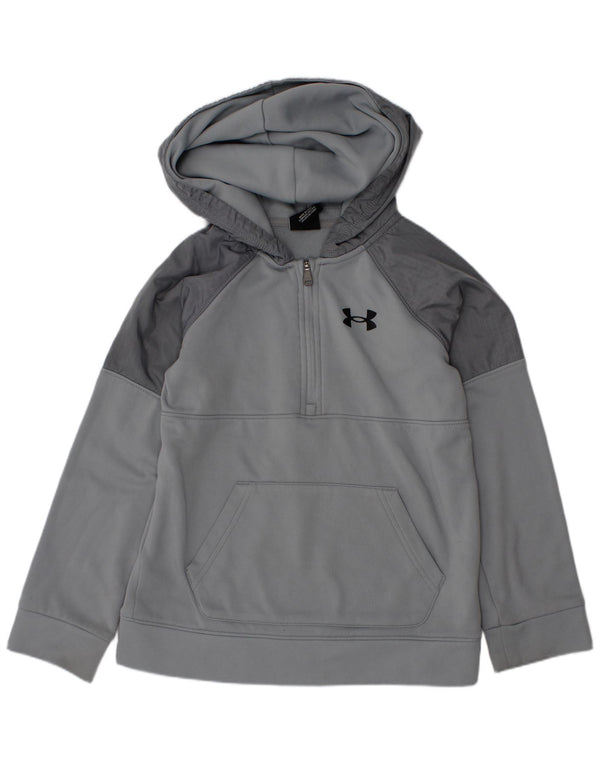 Under Armour Boys Hoodie Jumper 6-7 år Grå Colourblock Polyester