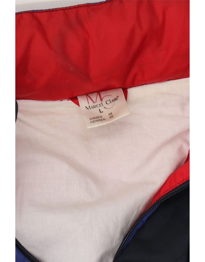 Marcel Clair Herre Regnjakke med hætte EU 56 3XL Navy Blue Colourblock