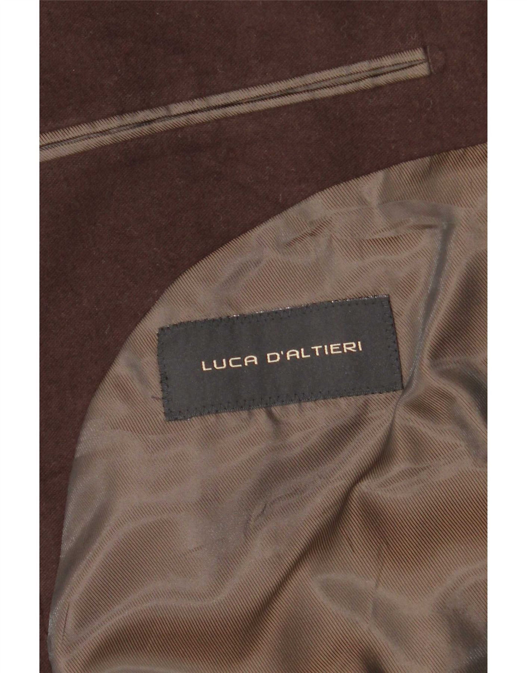 Luca D'altieri Herre Overfrakke UK 38 Medium Brun