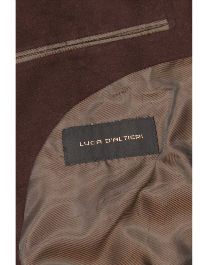 Luca D'altieri Herre Overfrakke UK 38 Medium Brun