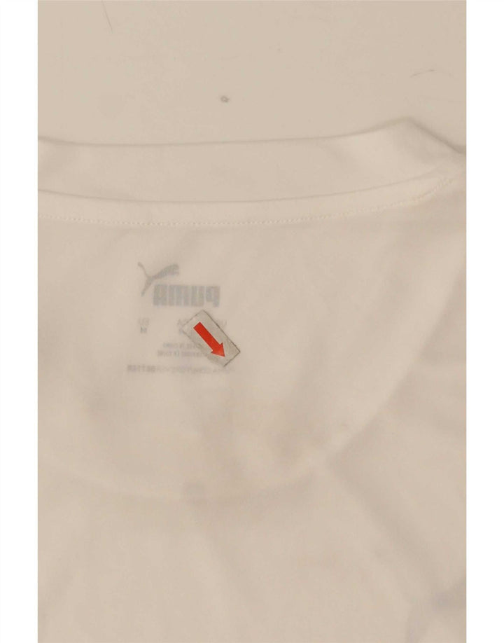 Puma Herre Deutshland Graphic T-Shirt Top Medium White Polyester Sports