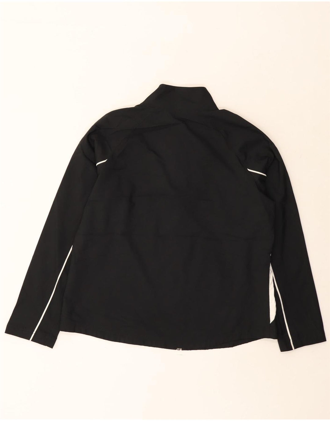 Reebok træningsdragt topjakke til kvinder UK 16 Large Black Colourblock Polyester