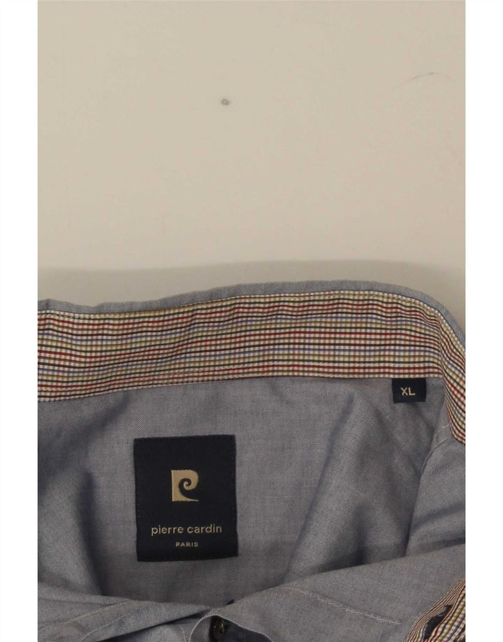 Pierre Cardin Kortærmet Herreskjorte XL Blå