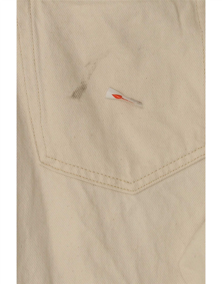 Zara Herre Slim Jeans EU 42 Large W32 L29 Off White Bomuld
