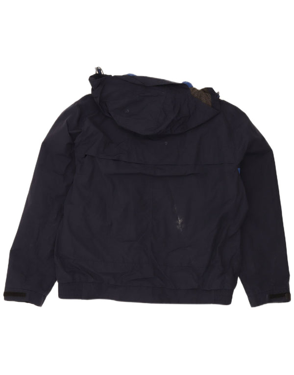 Marks & Spencer Herre Blue Harbor Hooded Windbreaker Jacket UK 42 XL Navy
