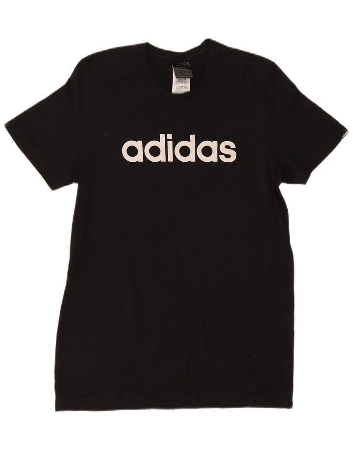 Adidas Herre grafisk T-shirt top lille sort bomuld