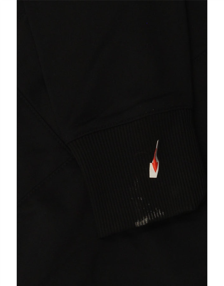 Nike træningsdragt topjakke til kvinder UK 10/12 Medium Black Pinstripe Polyester