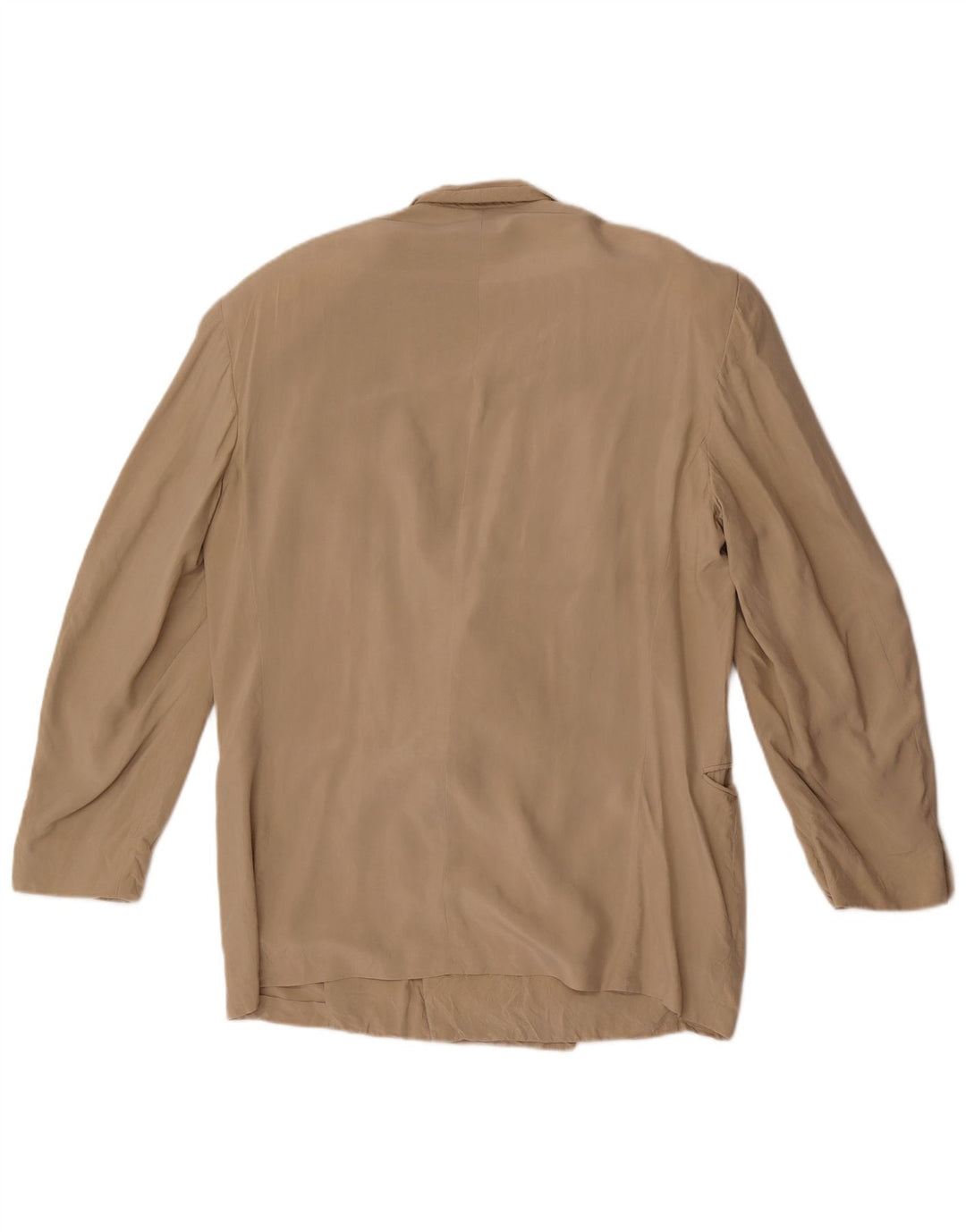 Pal Zileri Herre Dobbeltradet Blazerjakke IT 50 Stor Beige Silke