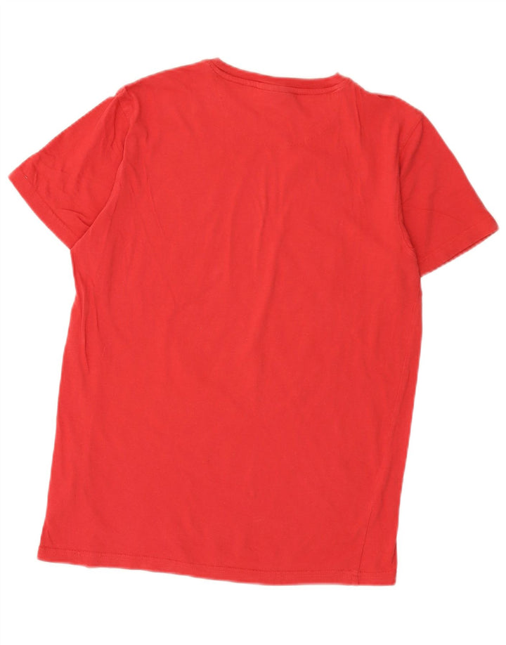 Pierre Cardin Herre grafisk T-shirt Top Lille rød bomuld
