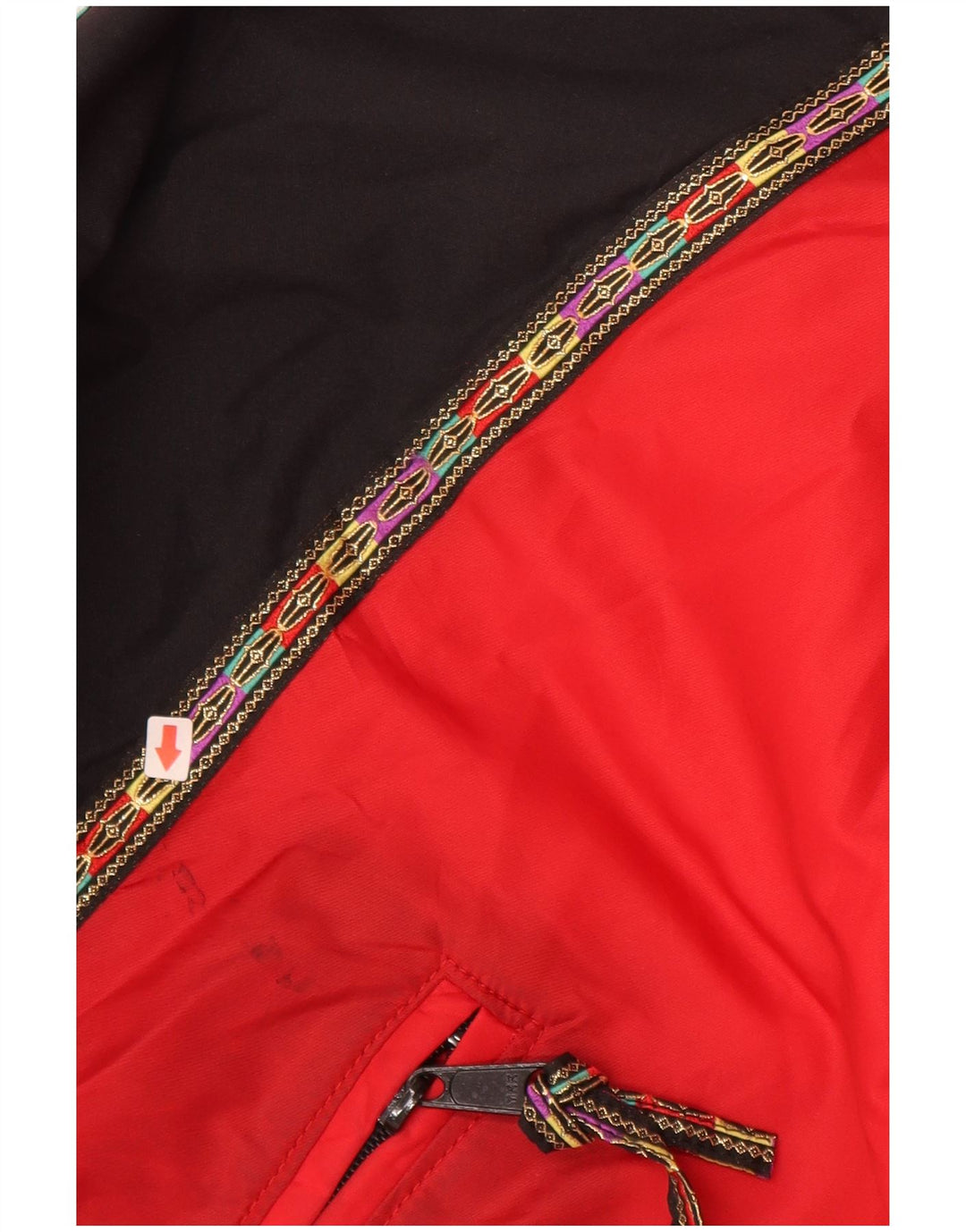 POLARIS vindjakke til kvinder UK 12 Medium Rød Colourblock Nylon