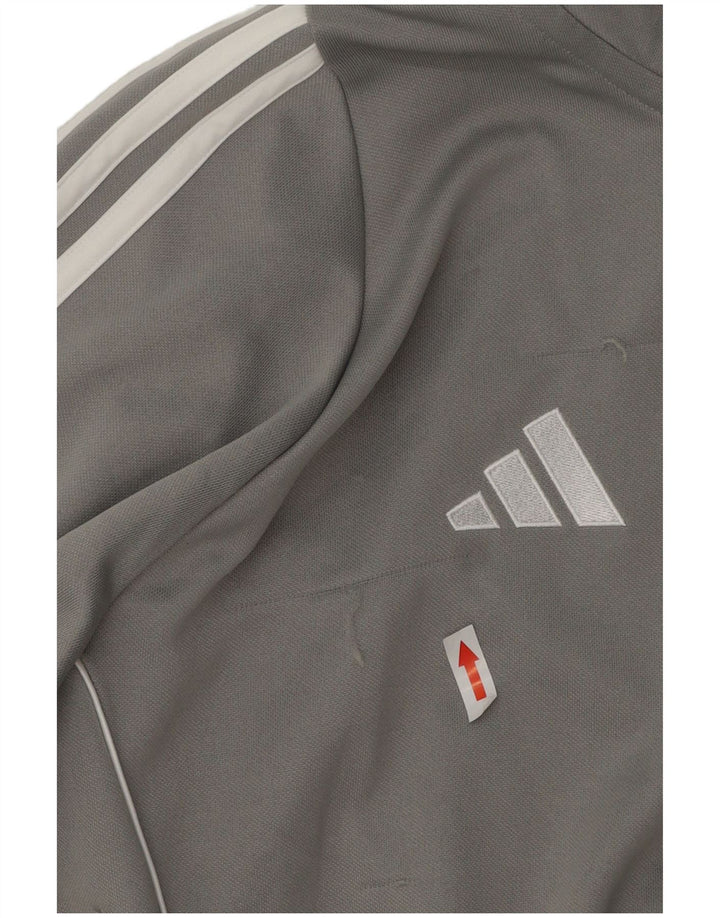 Adidas Herre Aeroready Træningsdragt Top Jakke 2XL Grå Colourblock Polyester
