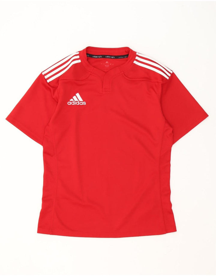 Adidas Herre Climacool T-Shirt Top Stor Rød Polyester