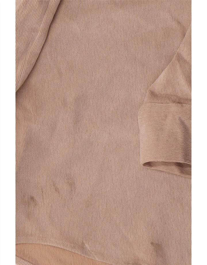 Zara Dame Oversized Shirt UK 18 XL Beige Polyester