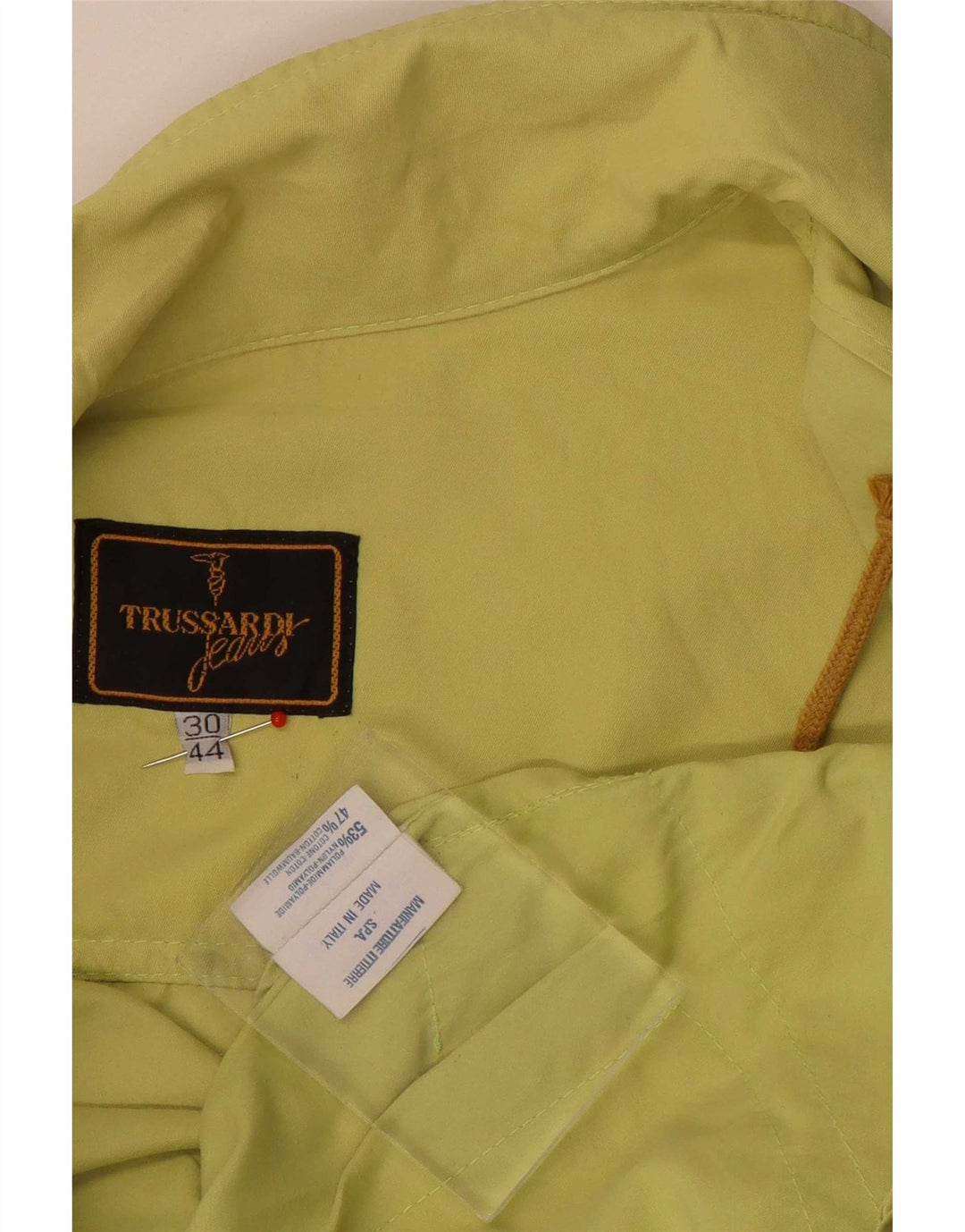 Trussardi Jeans Dame Oversized Bomber Jacket IT 44 Medium Grøn Polyamid